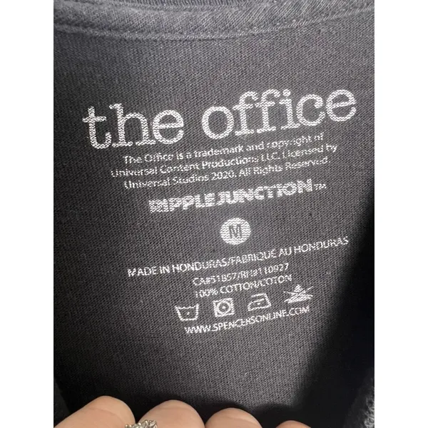 The The Office Dwight Schrute Med False Graphic T-Shirt Black Ripple Junction - Image 2