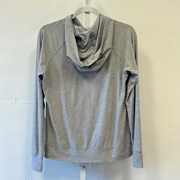 Kyodan Womens Gray Space Dye Activewear Hoodie Pullover Thumbholes Small - Image 2