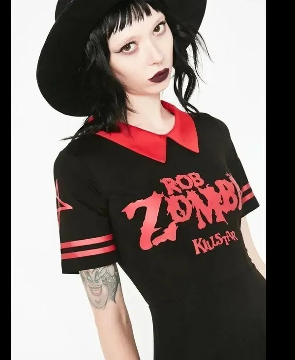 Killstar x Rob Zombie Dead City Skater Dress Size large - Image 3