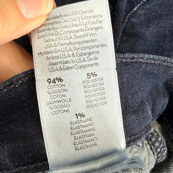 Mother Insider Crop Two Step Fray Jeans Hey Good‎ Lookin Dark Wash Step Hem 26 - Image 10