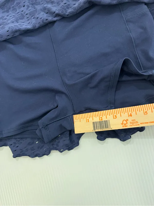 OFFLINE By Aerie Treat Yourself Skort Size M Color Navy - Image 7