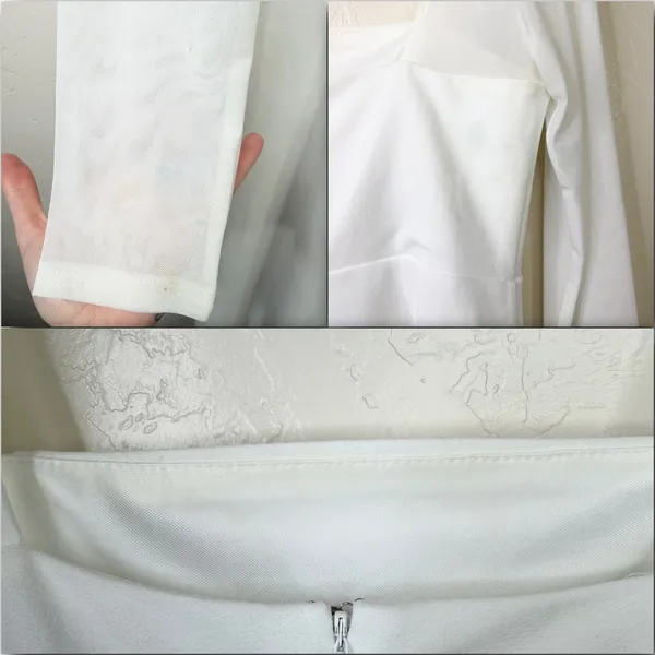 Lulus Luxe Bridal Lovingly Yours White Mesh Long Sleeve Wedding Maxi Dress XL - Image 11