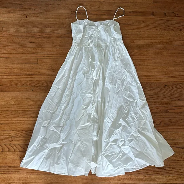 J Crew White Maxi Dress - Image 3