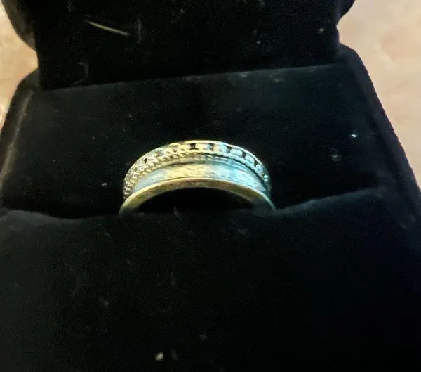 Unisex Stainless Steel Silver Pinky Ring - Image 2