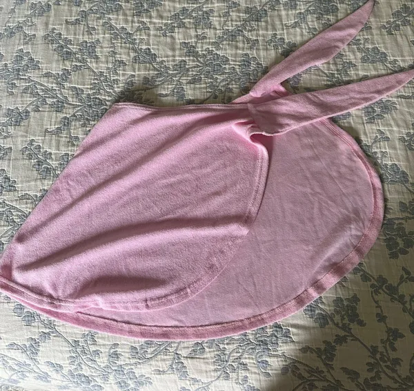 New Pink Terrycloth Bikini Wrap Skirt - Image 3