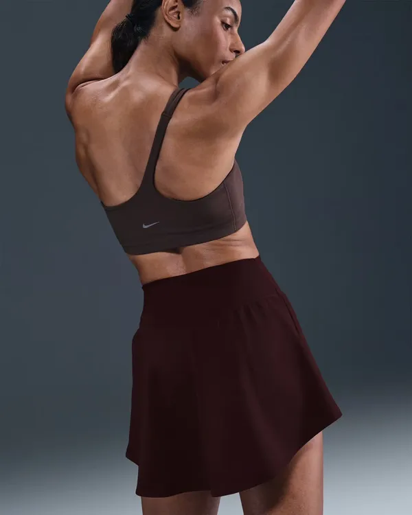 Nike One Women's Dri-FIT Skirt Burgundy Size M - Image 2