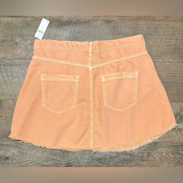NWT Pilcro Anthropologie Pleated Micro Denim Skirt Size 12 - Image 6