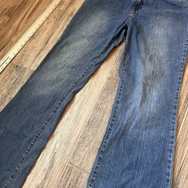 Baby Phat Jeans Bell Bottoms Size 14 Juniors Mid-Rise Vintage Blue Jeans #91 - Image 16