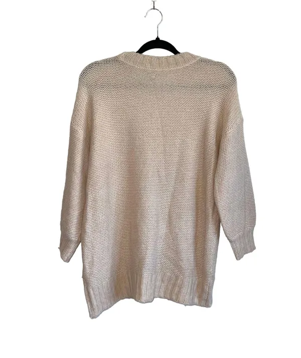 Aerie Cream Soft Chunky Knit Oversized Pullover Sweater - Image 6