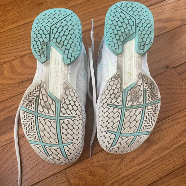 Women's Babolat Propulse Blast AC Blue White Tennis Shoes Size 6 31S20447‎ - Image 5