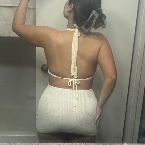 swimsuit cover up White - Image 4