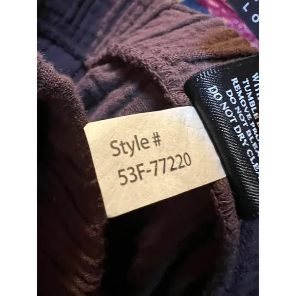 Bobi Women's Size XL Gauze Maxi Skirt Chocolate Brown Umber Braided Waist Cotton - Image 14
