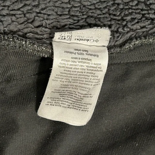 Columbia Sherpa Fleece Cardigan Gray Marled Cabin Core Gorpcore Cozy Jacket - Image 5