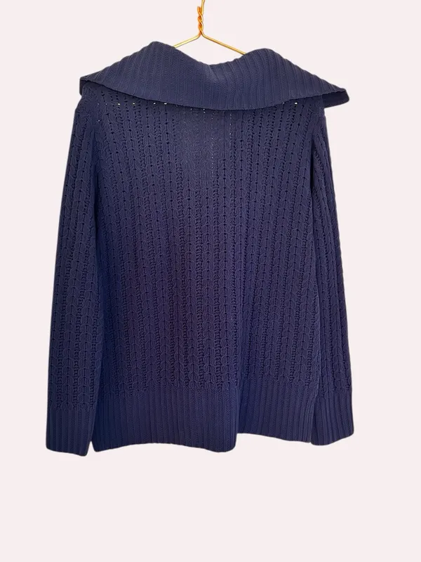 Aerie Cable Car Quarter Zip Sweater - Image 4