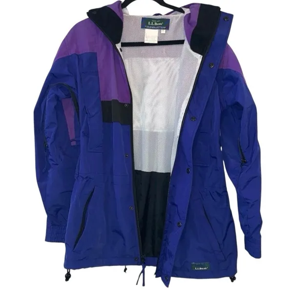 L.L. Bean Sunbuster Vintage Jacket Small Retro‎ Colorblock - Image 3