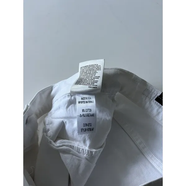 Citizens Of Humanity White Drew Fray Hem Cropped Jeans Size 26 - Image 7