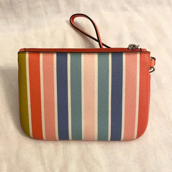 Coach Peyton Multistripe Medium Wristlet | Sweet and Saucy - Image 3