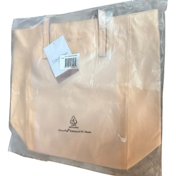 Calvin Klein Fragrance Light Pink Double Handle Beach Travel Tote Bag NIB - Image 2