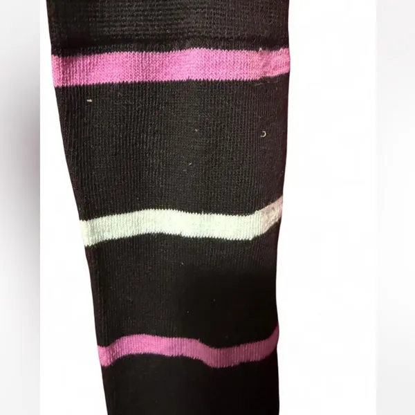 Disney Nightmare Before Christmas thigh-high socks with pink & light Green sripe - Image 3