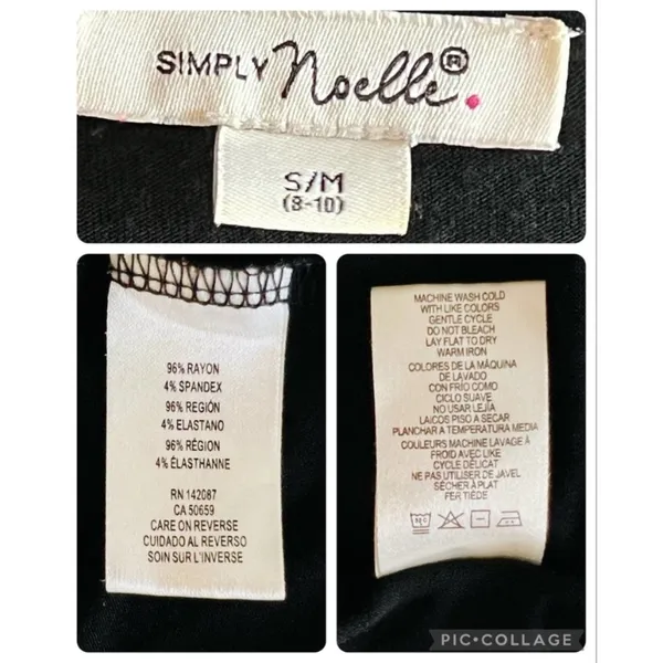 Black top by Simply Noelle, Size S/M - Image 7