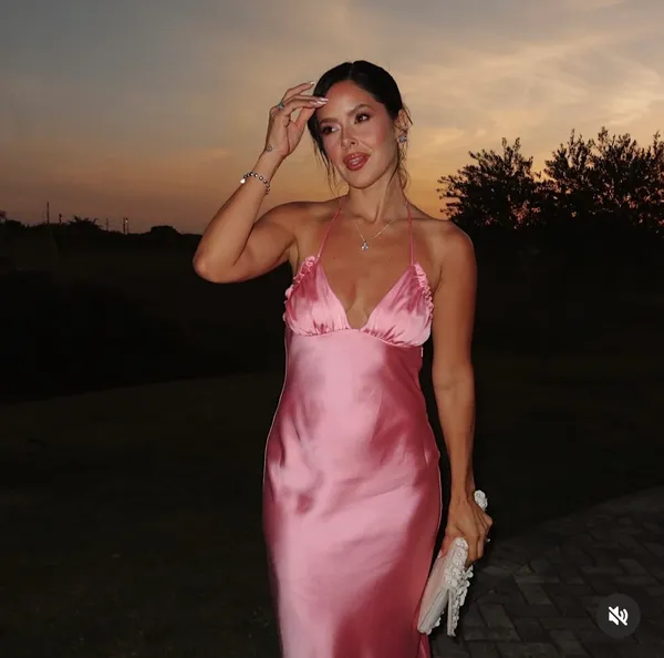 Zara Maxi dress Pink Satin ruffle bodycon party wedding summer evening - Image 4