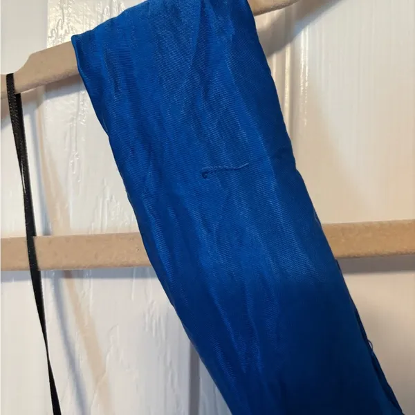 Zara Blue Cutout Draped Tank Top size XS - Image 5