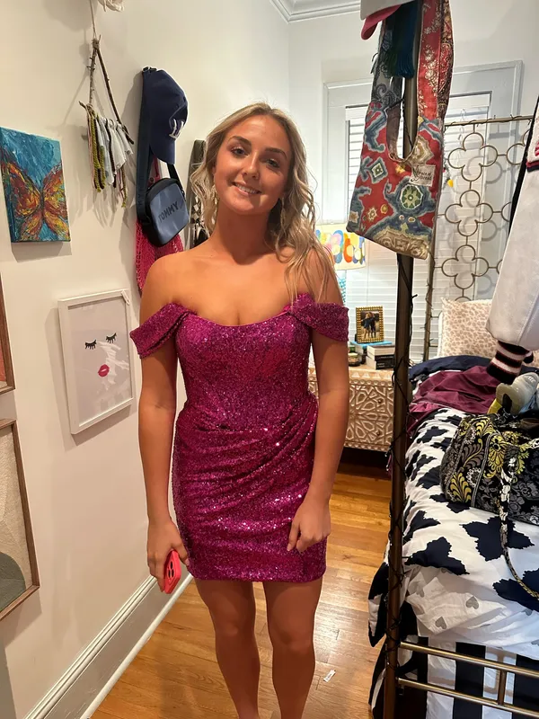 Sherri Hill Homecoming Dress pink - Image 3