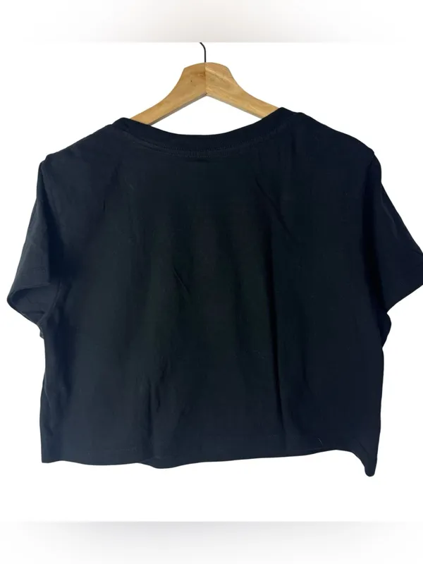 Boutique Protrend Black 90's Babe Cropped Short‎ Sleeve T-Shirt M - Image 2