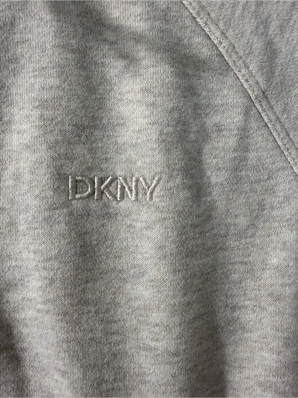 DKNY Sport Embroidered Logo Half Zip Pullover with Kanga Pocket Size XSmall - Image 4