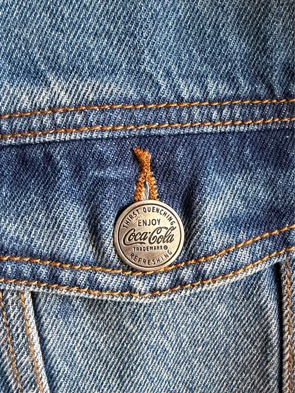 Vintage Coca-Cola Jean Jacket NWOT - Image 3