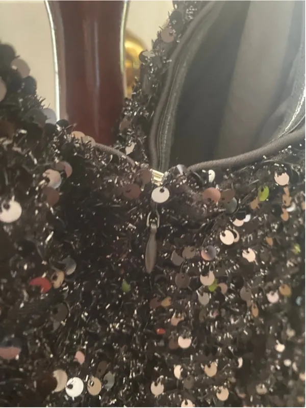 Women's HOUSE OF CHIC Black Sequin Dress 2XL - Image 9