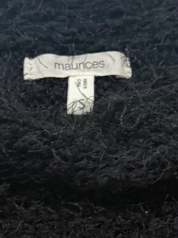 Maurices Black Boucle Boat Neck Dolman Sleeve Pullover Sweater Off Small Women's - Image 6