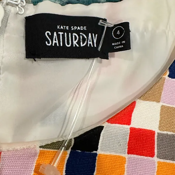 Kate Spade Saturday Colorful Sleeveless Cutout Whimsical Dress 4 - Image 5