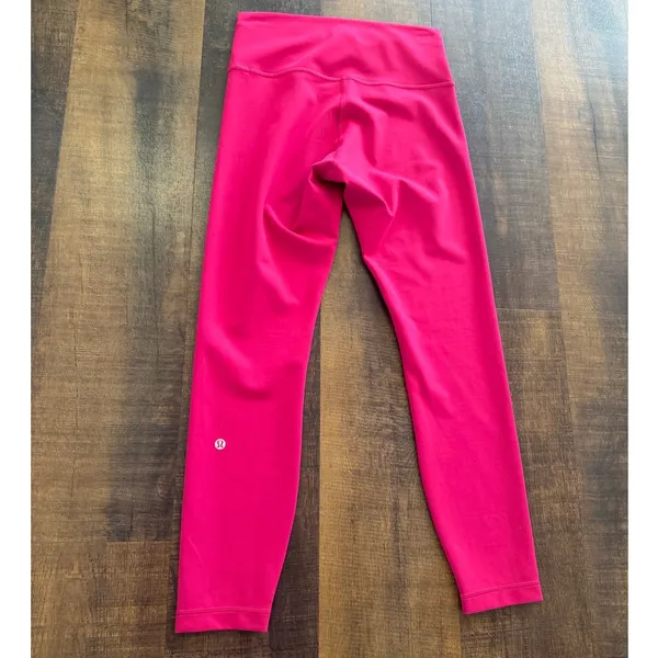 Lululemon Wunder Pink Train High-Rise Tight 25" Size 8 - Image 3