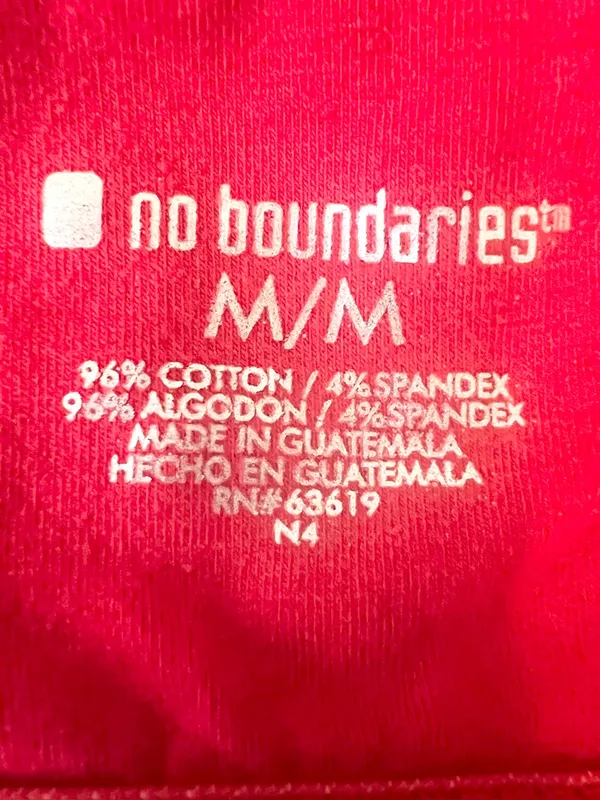 No Boundaries Red Spaghetti Strap Tank Top with Built In Shelf Bra Size Medium - Image 7