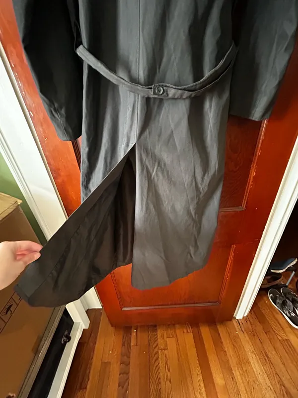 Black London Fog FOG Trench Coat - Image 3