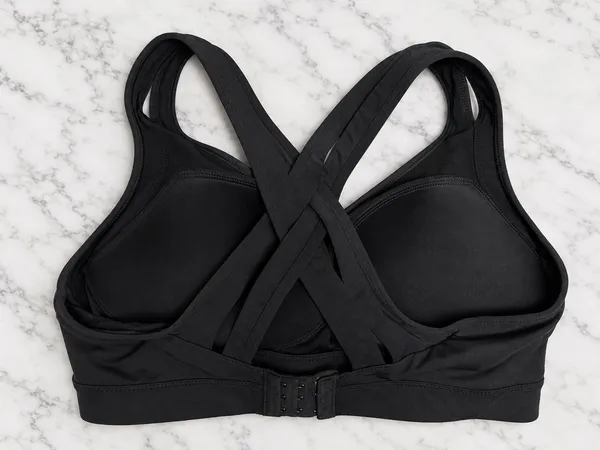 Black Criss-cross sports bra - Image 2