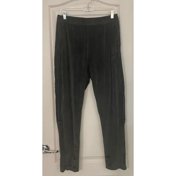 adidas‎ Tiro Cut 3-Stripes Corduroy Velour Track Pants Gray L - Image 4