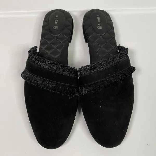 Birdies Women's Elegant Slip On‎ Mule House Slippers 9.5 Black - Image 3