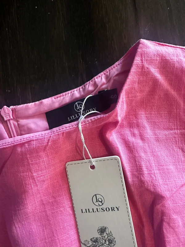 Hot Pink Midi Dress - Image 4