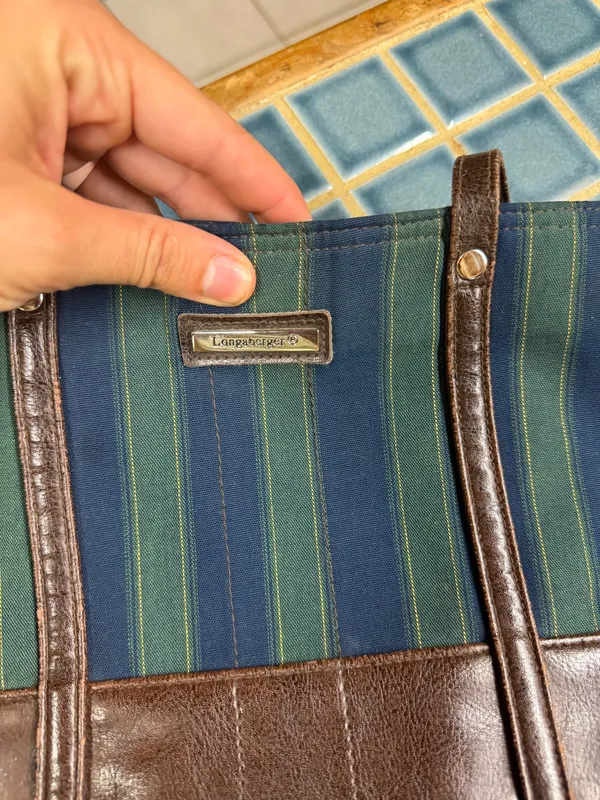 Longaberger Tote Vintage Bag purse - Image 4