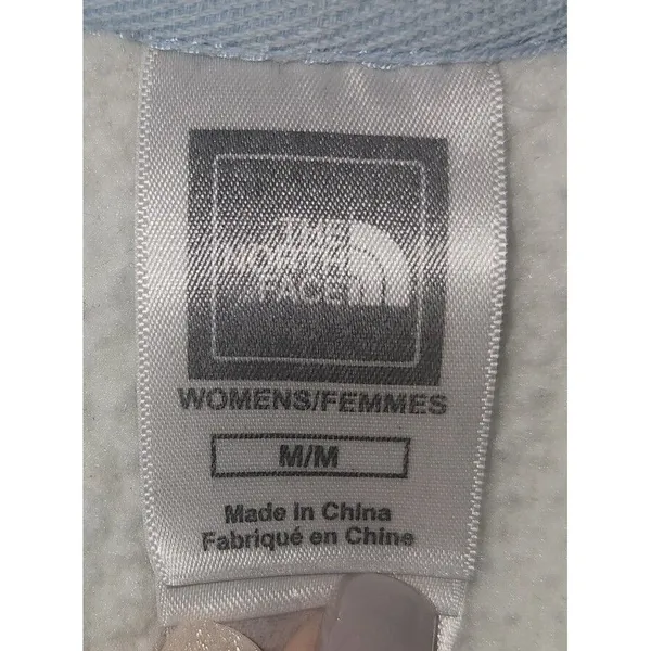 North Face Fleece Jacket Women's Medium‎ Light Blue - Image 7