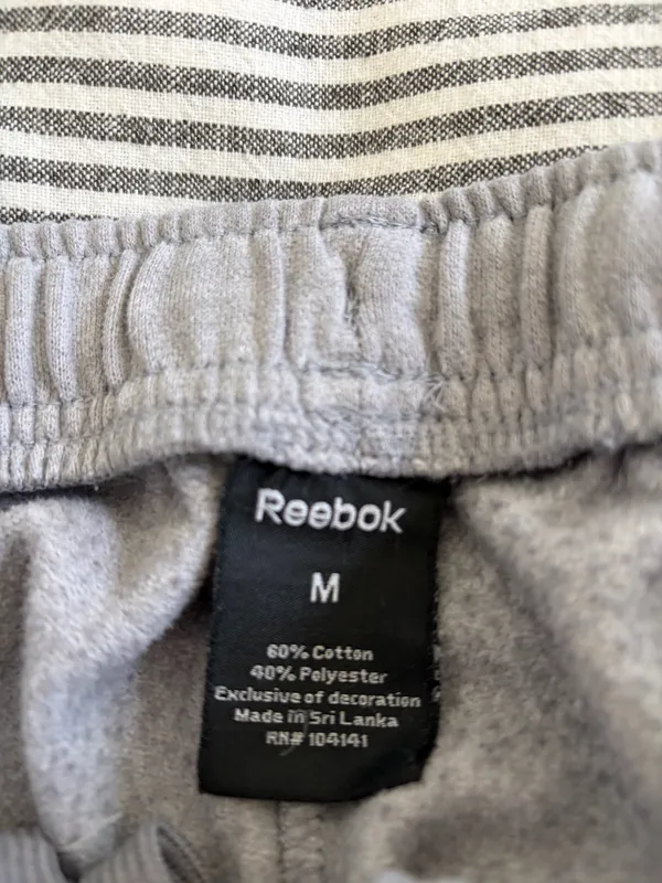 Reebok Men’s Grey Joggers - Image 2