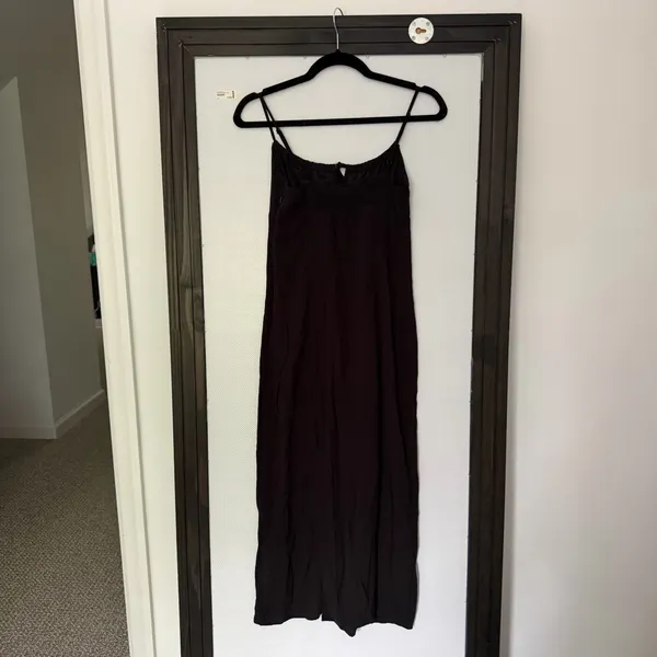 H&M Black Midi Dress - Image 4