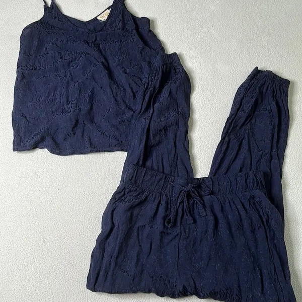NATION LTD Matching Navy Leopard Set: Aya Cami & Fremont Un-Jogger - Image 3