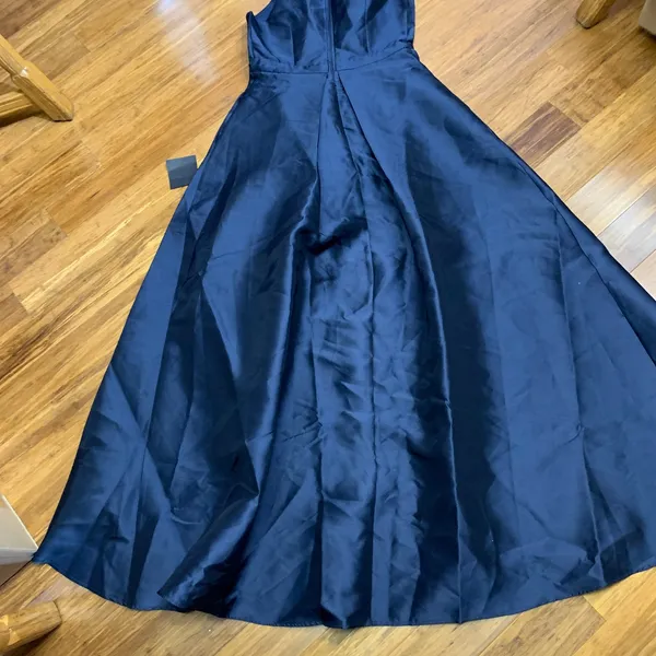 Lulus‎ Broadway Show High Low Maxi Dress Size Medium Navy Formal Party Elegant - Image 6