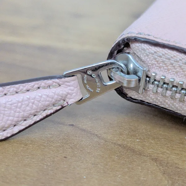 Coach Pink Crossgrain Leather Zip Wallet - Image 2