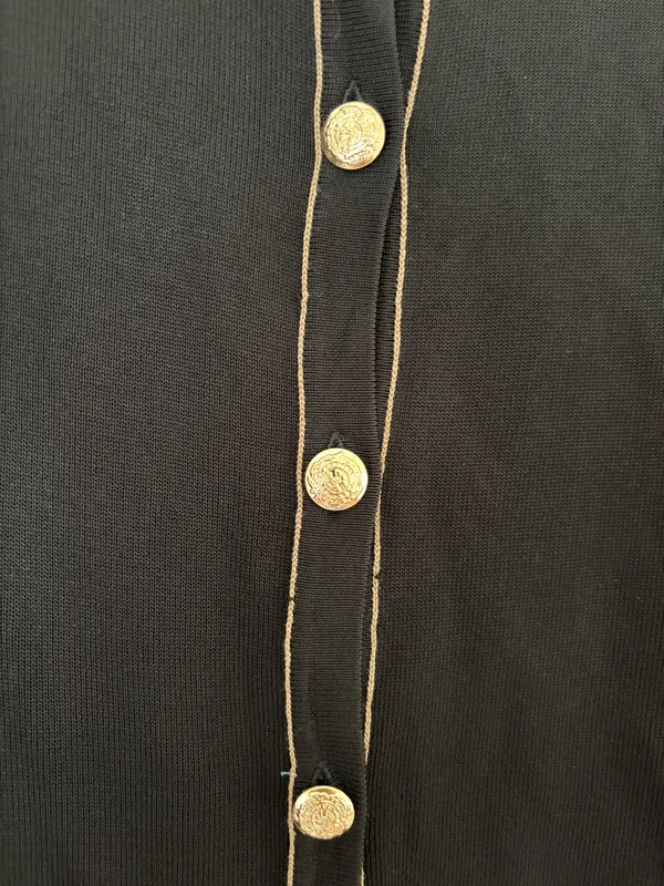 ZARA Black and Gold Cardigan - Image 7