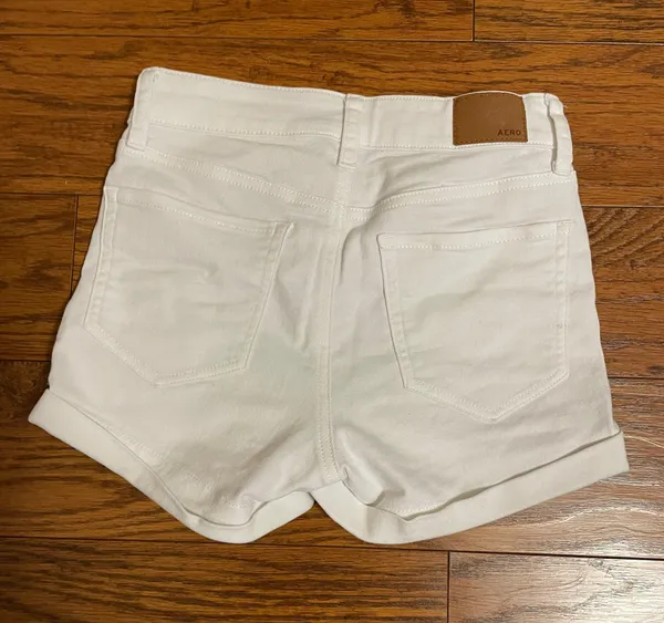 Aeropostale High Rise Midi Jean Shorts - Image 2