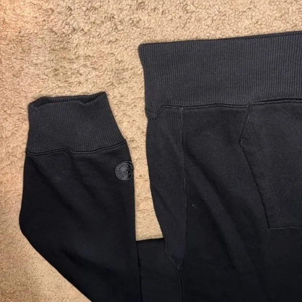 Victoria's Secret Pink Premium Fleece Oversized Hoodie Relaxed Pullover Black L - Image 5